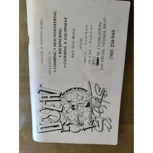 A Climbers Guide To The Red Rocks Of Nevada By RANDY FAULK 1992 1st Edition - Picture 2 of 8